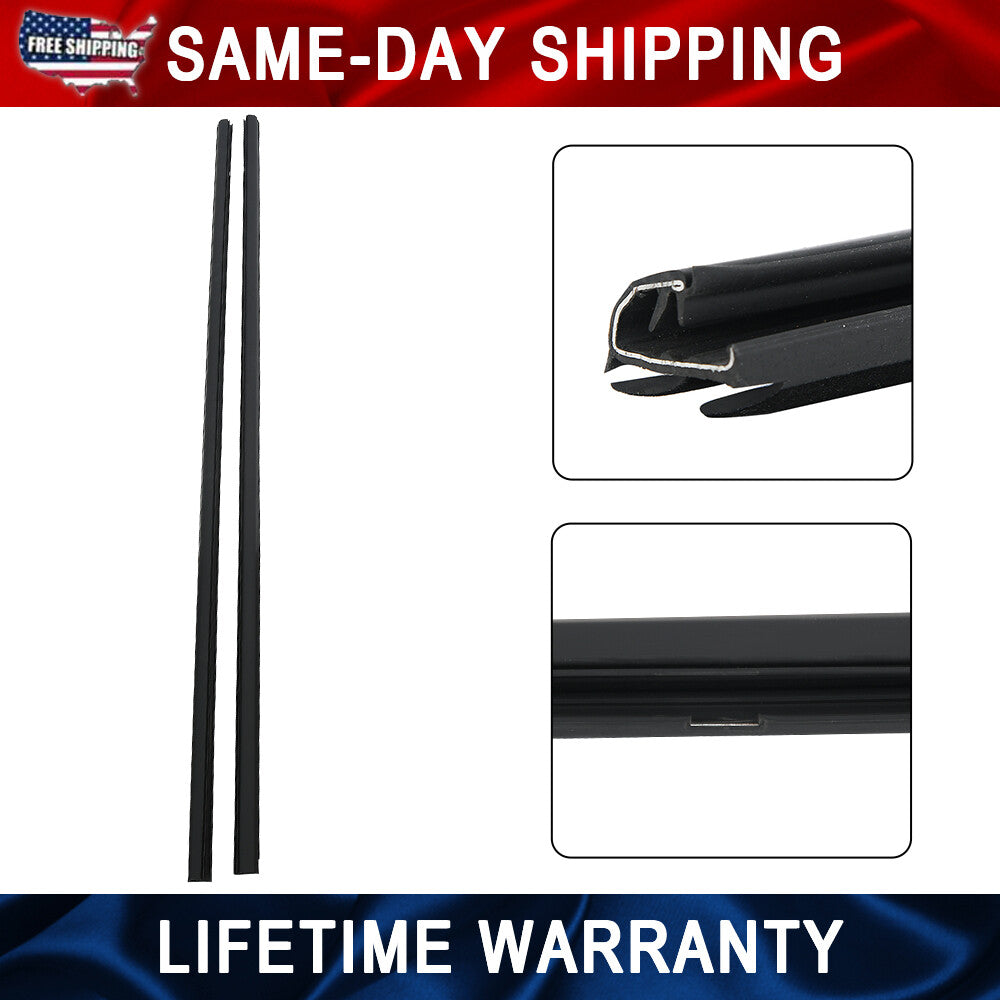 Left  Right Exterior Door Window Glass Trim Set for Honda for Civic Coupe 2Dr 06-11