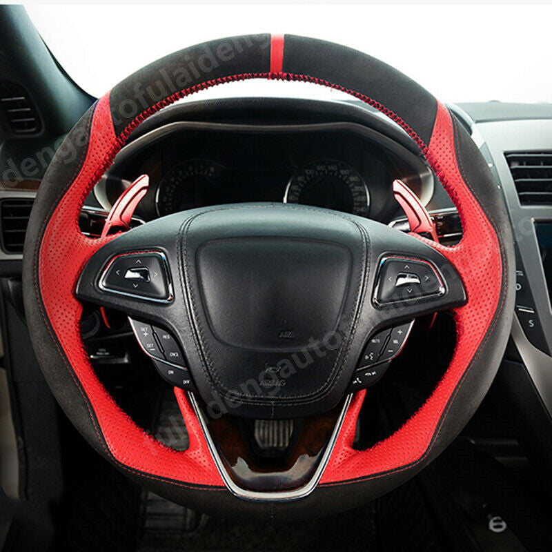 2P for Lincoln MKZ 2017-2020 Red Steering Wheels Shift Paddle Shifter Extension