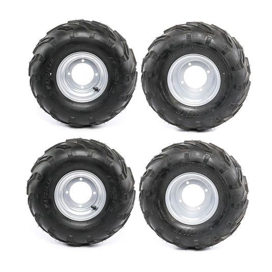 4pc Front Rear 7 Wheels 16x8-7 Tyre Rim 4 stud Go Kart Buggy Quad Lawn Mower
