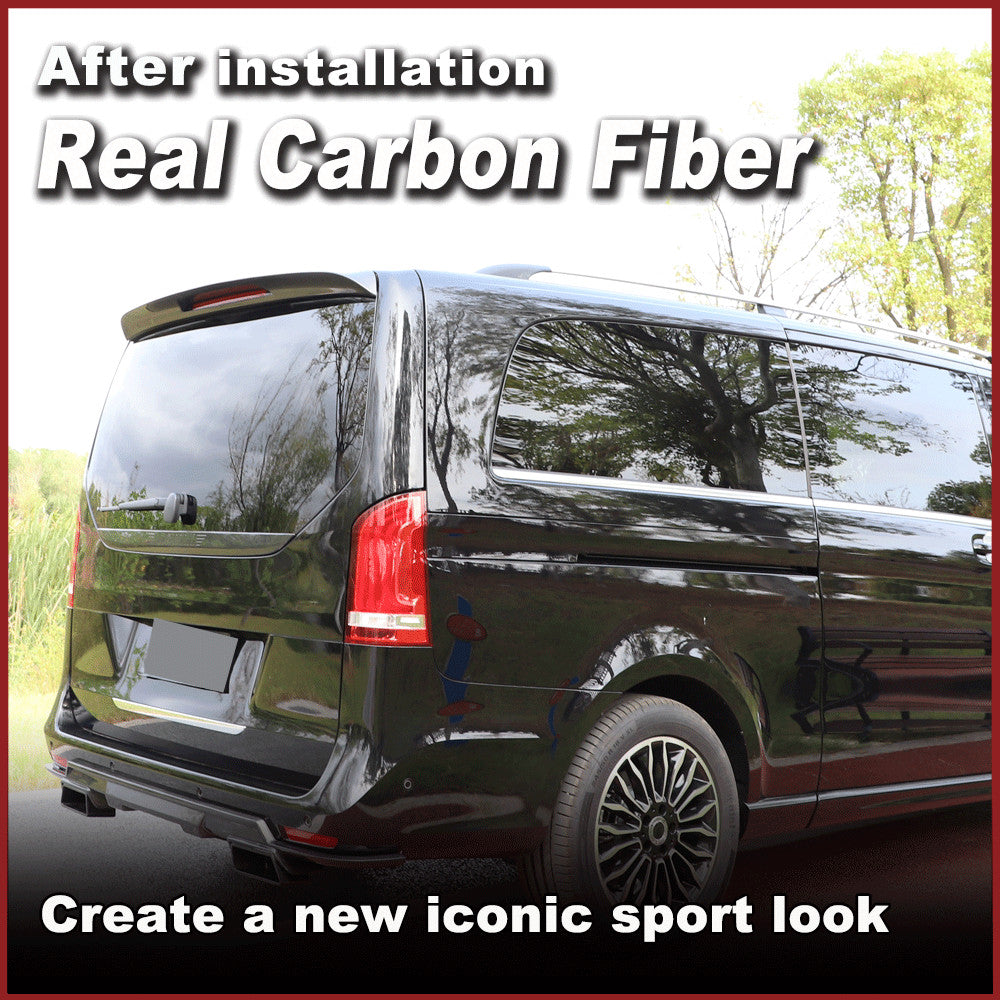 REAL Carbon Rear Roof Spoiler Wing for Mercedes-Benz V Class W447 V250 2018-2020