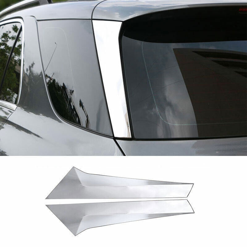 for Benz GLE 2020-23 Silver C Pillar Post Panel Window Side Strip Cover Trim 2P
