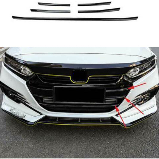 for Honda Accord 2021-2022 Gloss Black Front Center Mesh Grille Grill Strip Trim