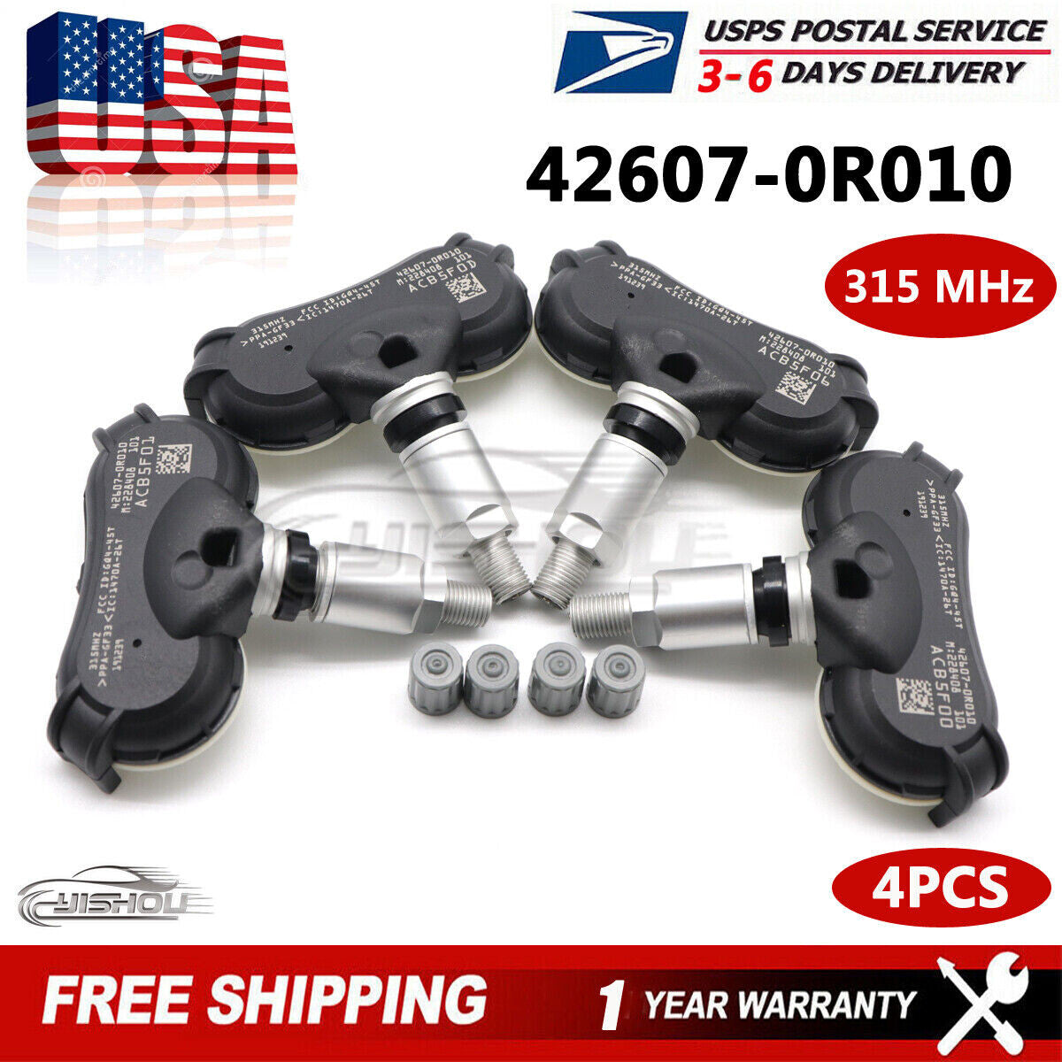 Set(4) TPMS for Toyota Highlander RAV4 2013-19 Tire Pressure Sensor Monitor US