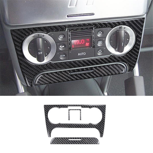3X Air Conditioner Switch Trim Panel Cover Carbon Fiber for Audi TT 8N 2001-2006