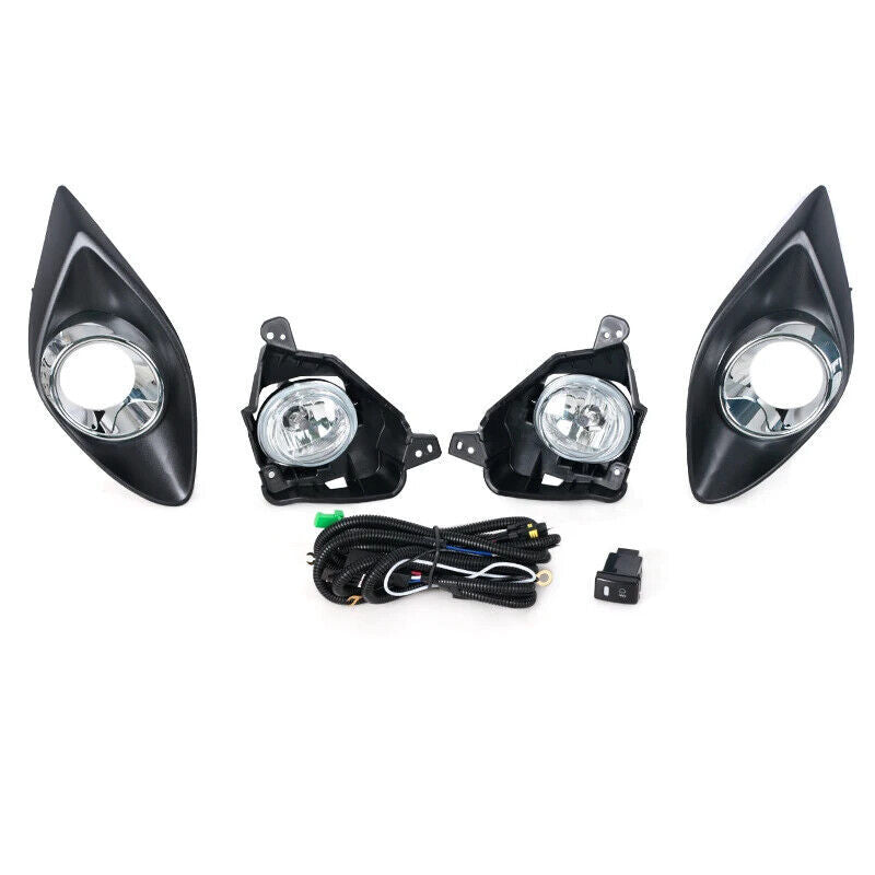 DRL Fog Light Lamp Set for Mazda 2 Demio 2010-2014 Foglight lamp Kit Set