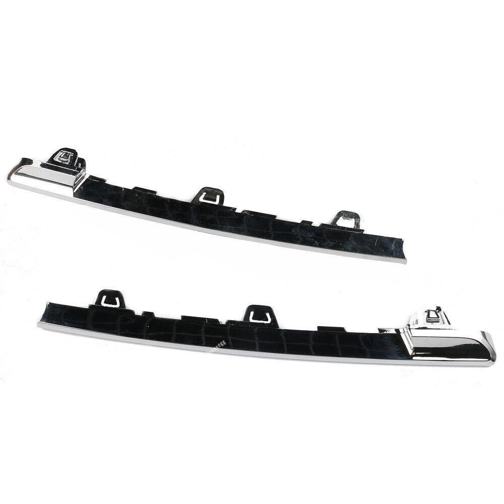 Pair Front Bumper Foglight Grille Cover Holder Trim for BMW 7 Series 2013-2015