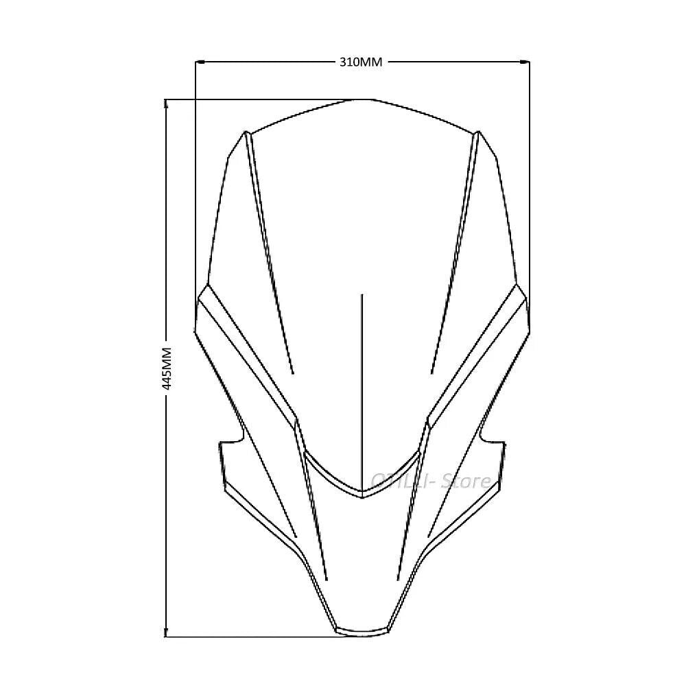 for Yamaha MT-07 2021- Dirt Bike Wind Windshield Deflector Protector WIND Screen