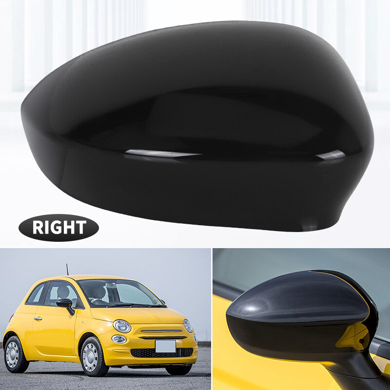 Side Rearview Wing Mirror Cover Passenger Right fit for Fiat 500 500C GRANDE PUNTO