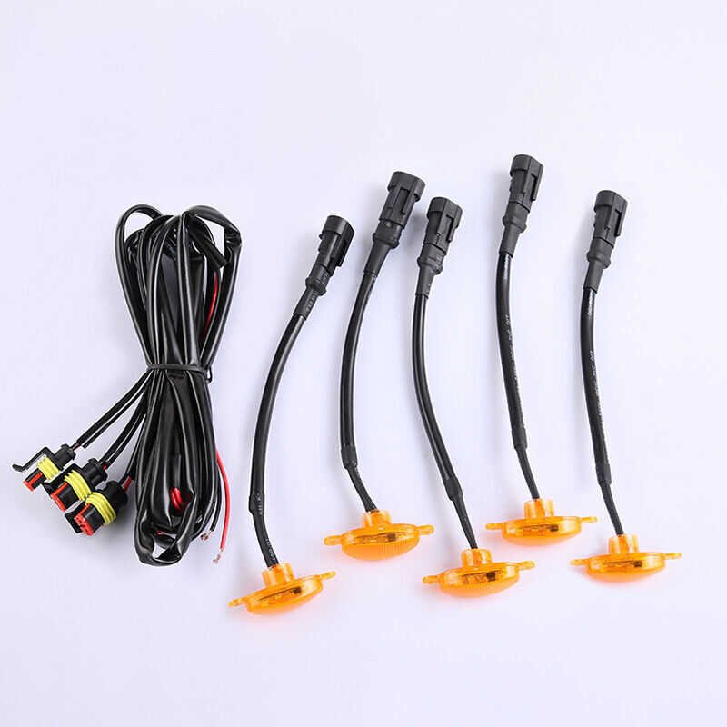 for Toyota FJ Cruiser 07-21 Front Grille yellow LED Light Style DRL Lamp