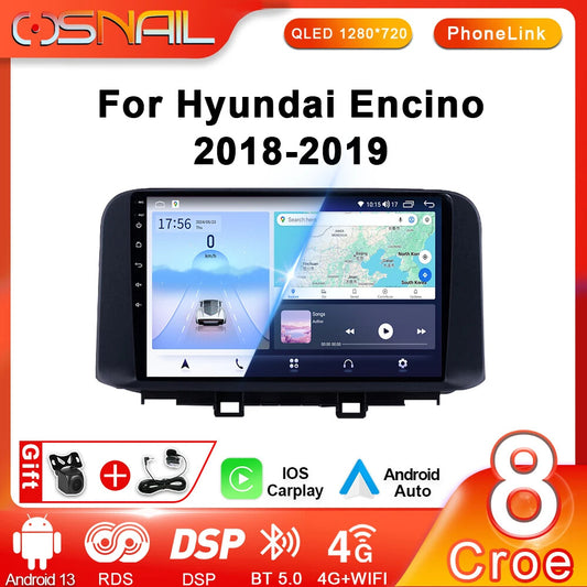Car Radio Android Auto for Hyundai Encino Kona Video Player Stereo GPS Player 4G