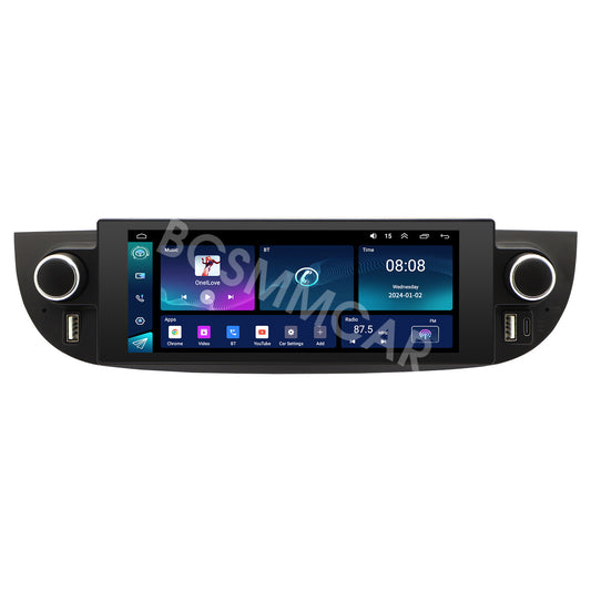 1Din Car Stereo Radio GPS For Carplay WlFl W/Free Cam Fit for Fiat 500 2007-2018