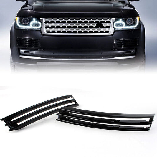 The black front bumper grille is suitable for the for Land Rover for Range Rover L405 (2013-2017). (Model number: LR044737)