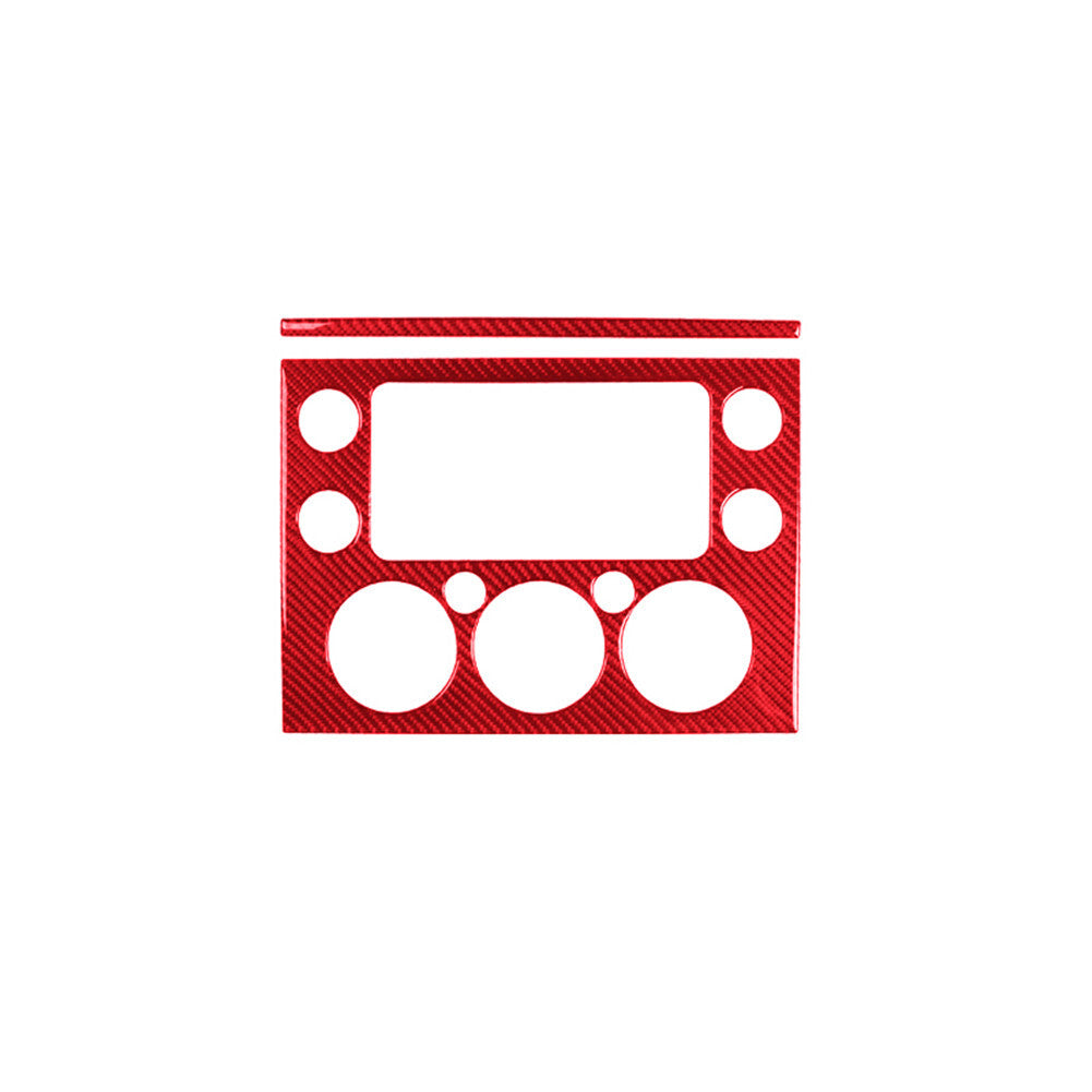Central Panel Trim Red Carbon Fiber Interior for Toyota FJ Curiser 2007-2021