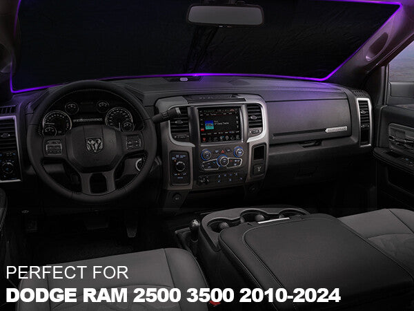 For 2010-2024 for Dodge for Ram 2500 Cab Windshield Sun Shade Heat Block Foldable Cover