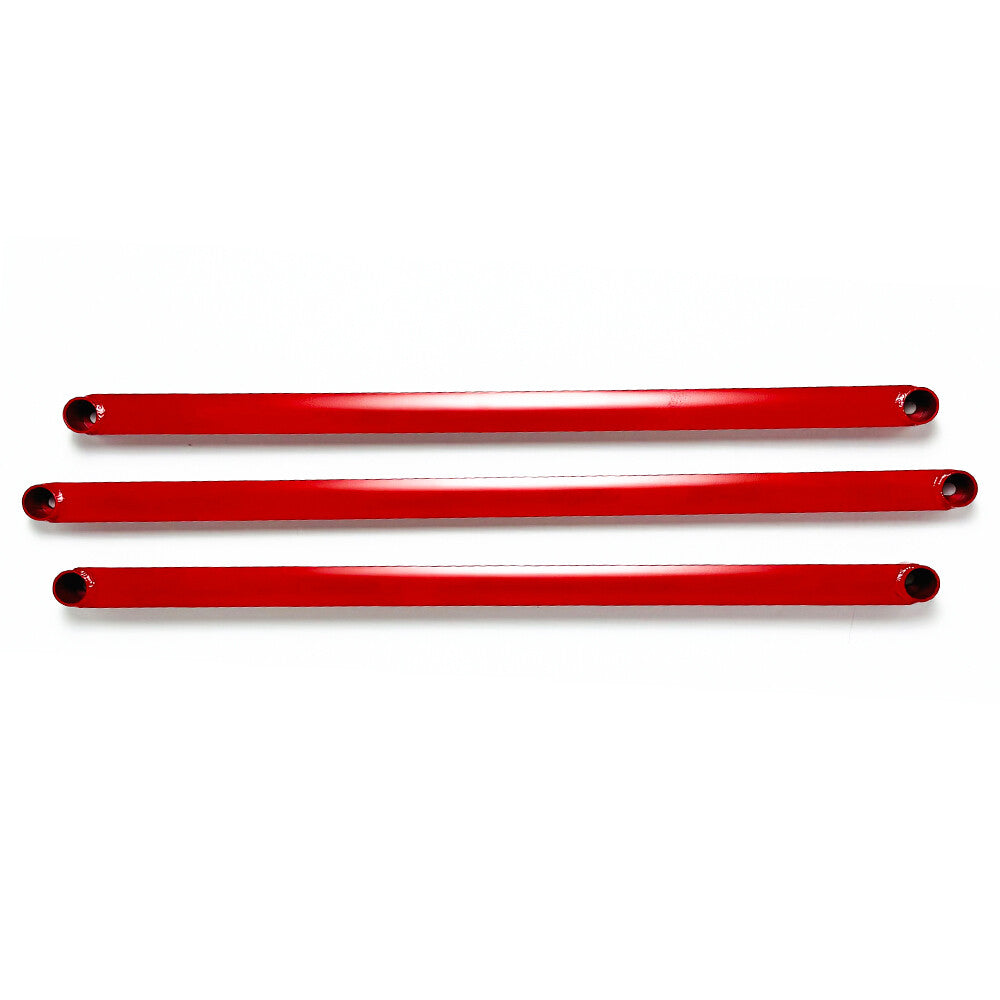 Red Front + Rear Lower Cross Brace Strut Bar for Honda Accord 2008-2012