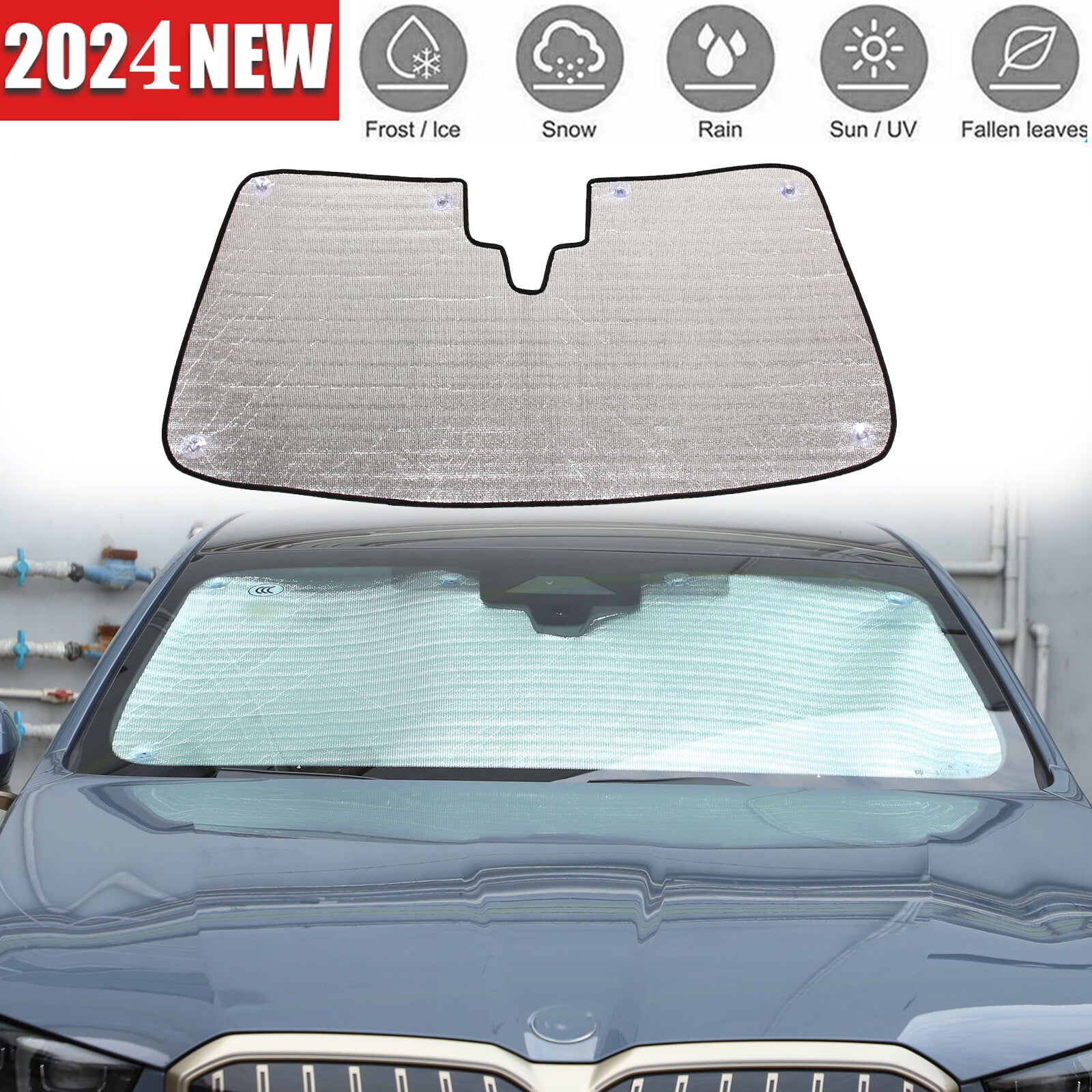 Car windshield sunshade UV block for BMW 5 Series 2024-2025