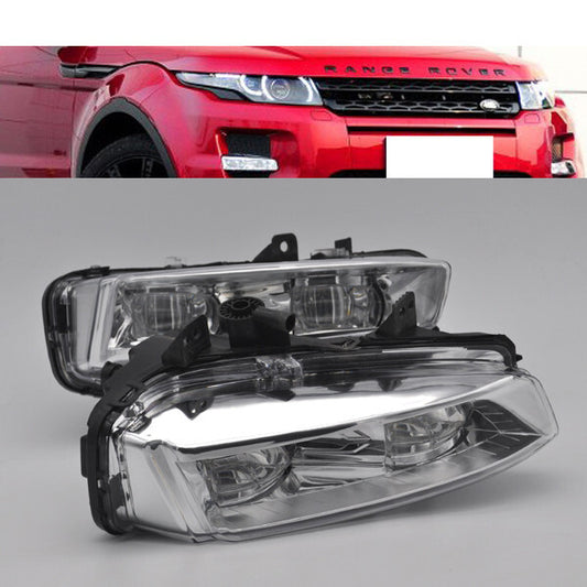 2x White LED Daytime Day Fog Light DRL for Range Rover Evoque 2012-2015 L538