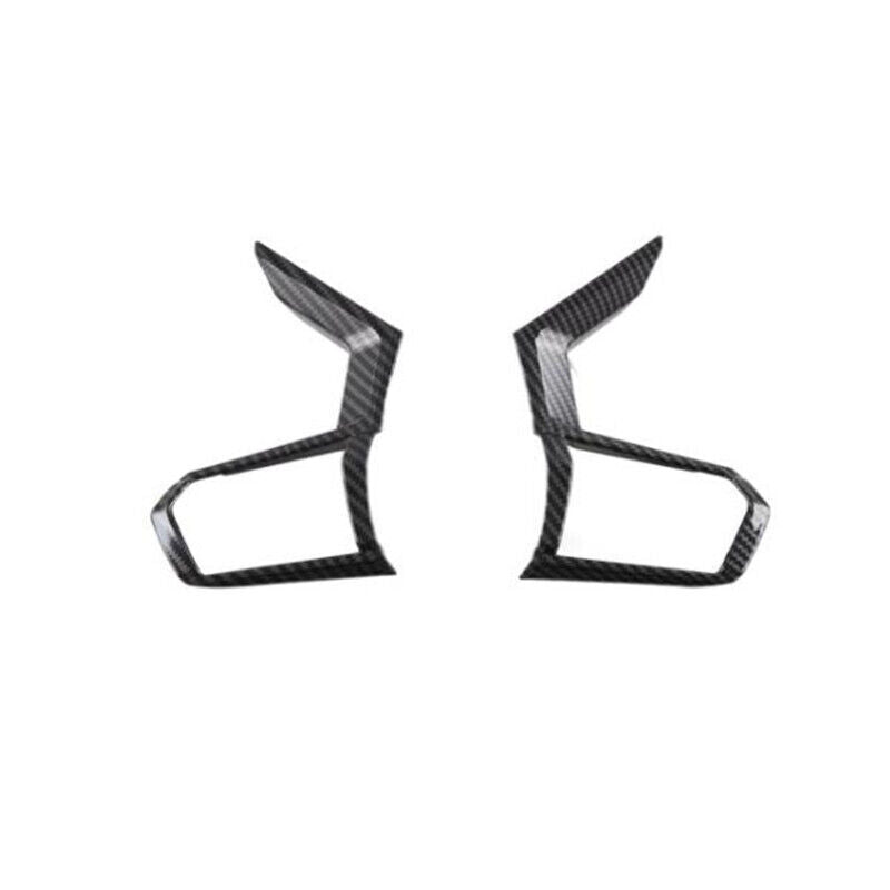 Carbon Fiber Car Steering Wheel Cover Trim for Mitsubishi Outlander 2022 2023