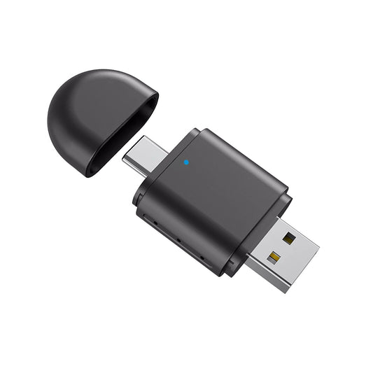 2 in 1 for Mini Wireless Adapter For Carplay For Android Auto USB-A and Type-C Port