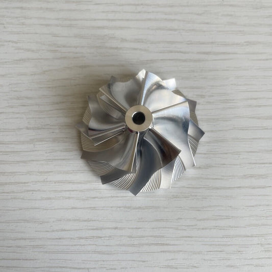 TD04 Reverse 42.00/56.00 mm 6+6 Blade Performance Turbine Billet Compressor Wheel