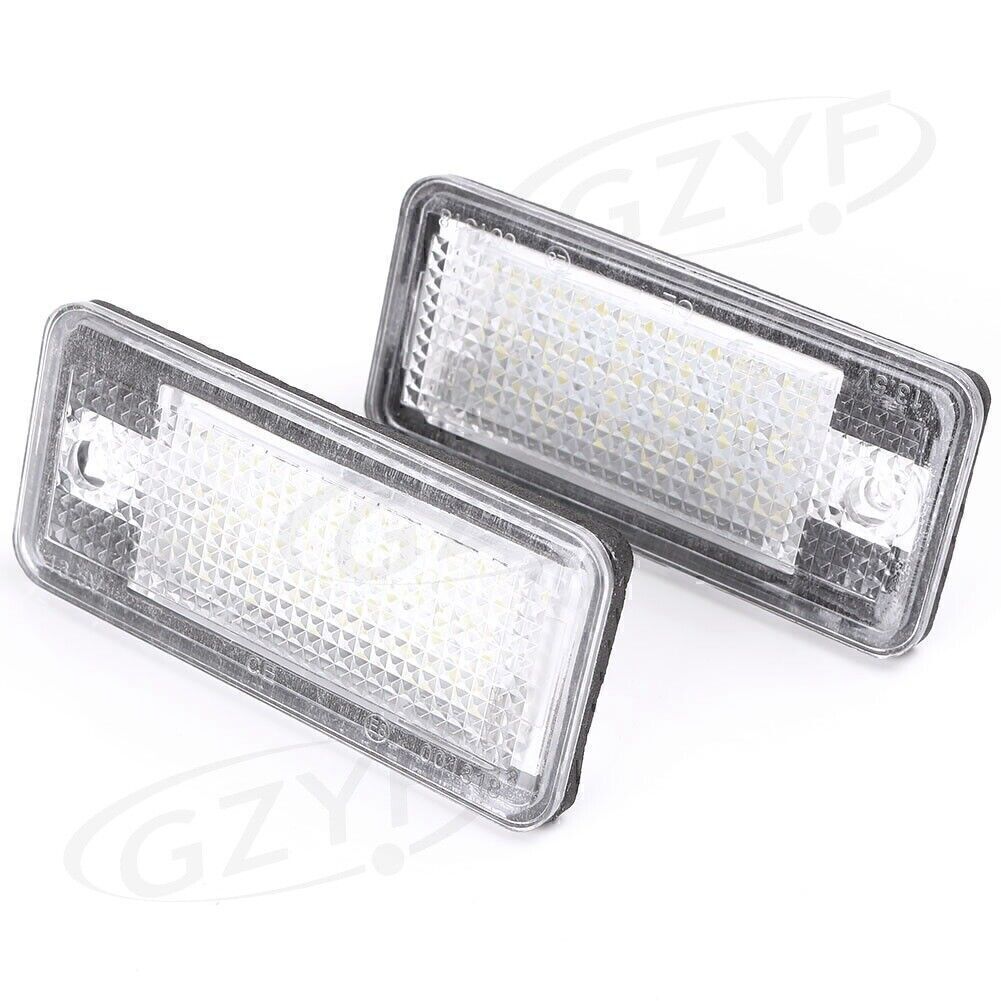 for Audi A3 A4 A5 A6 for A8 Q7 Error 18-SMD White LED License Plate Light