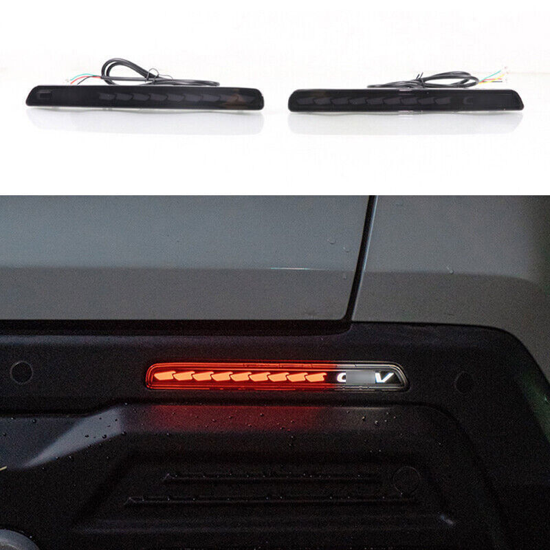 for Honda CRV CR-V 23-24 Smoked LED Rear Fog Light Lamp Tail Bumper Light Sets