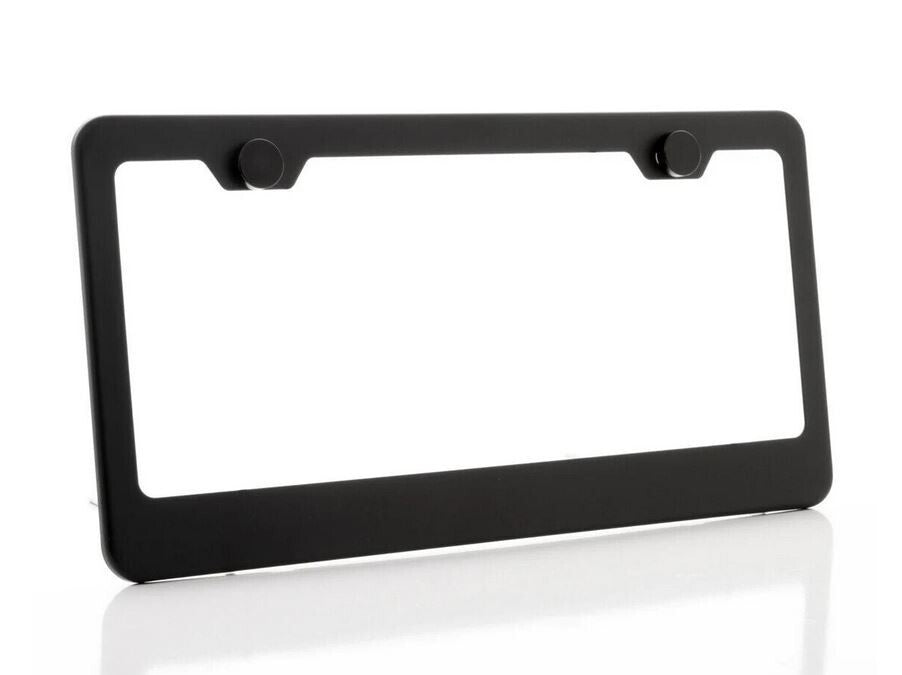 Car license plate frame cover, rear wide, matte black finish, suitable for Subaru .