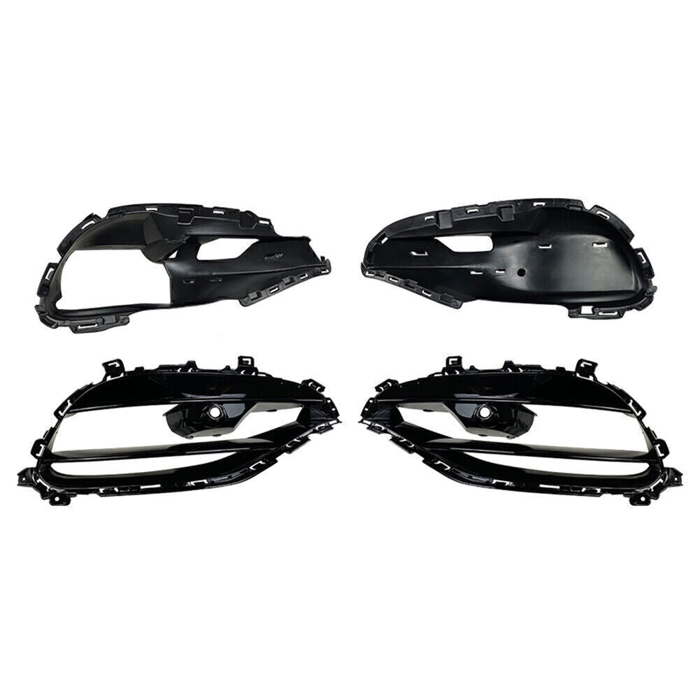 Front Bumper Fog Lamp Grille ABS for Mercedes-Benz A-Class W176 2016 2017 2018