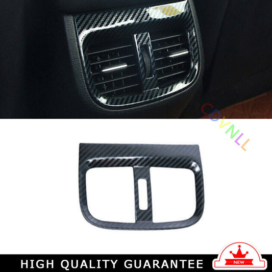 Rear Air Outlet Vent Frame Trim 1 for Kia K3 Forte 2019-2022 Steel Carbon Fiber