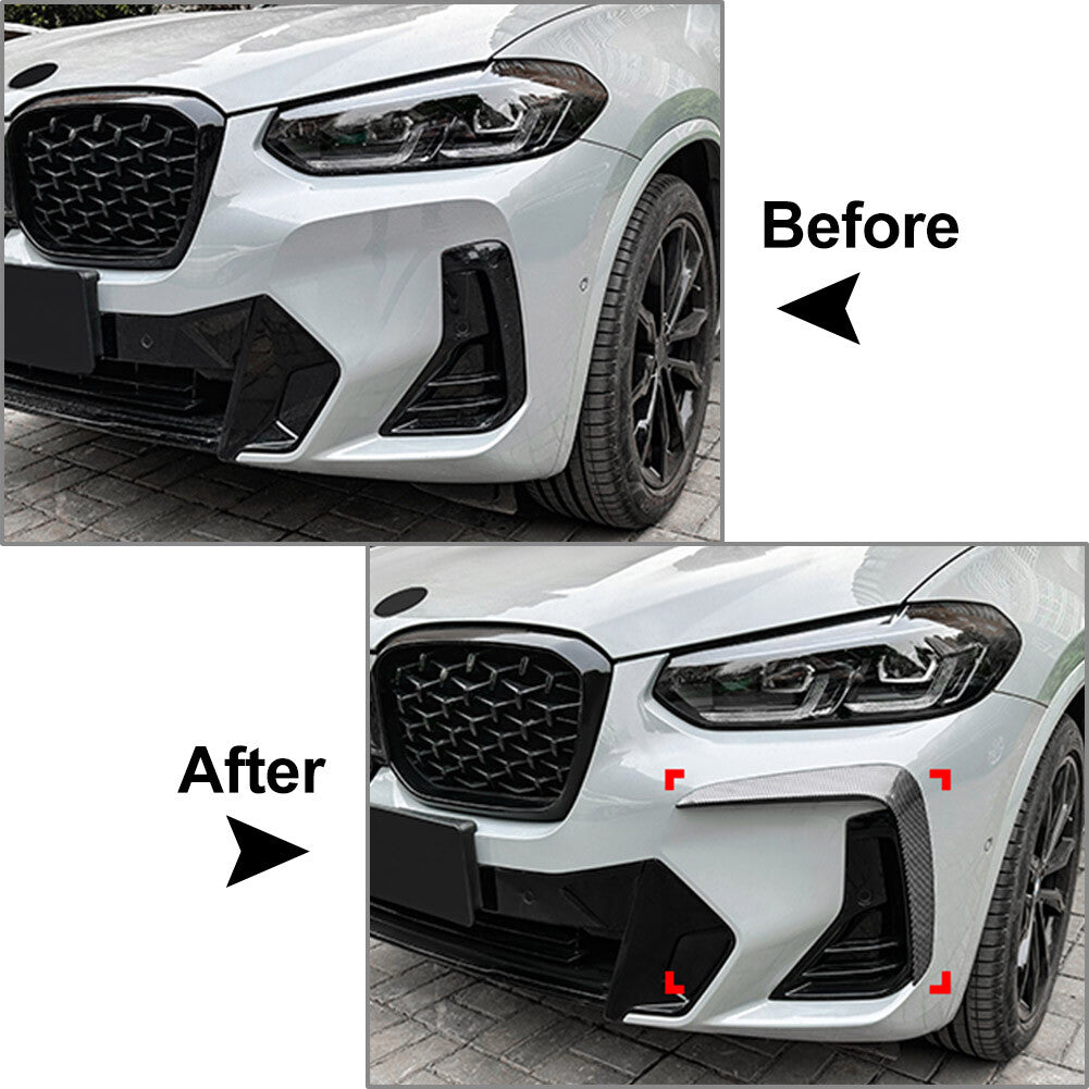 Front Bumper Air Vent Trim for BMW X3 G01 X4 G02 M Sport 2022+