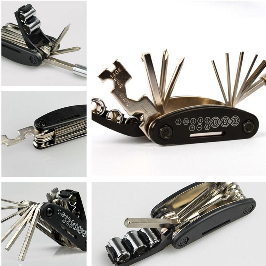 Motorcycle Multifunction Repair Tool Allen Key Hex Wrench Screwdriver Kit