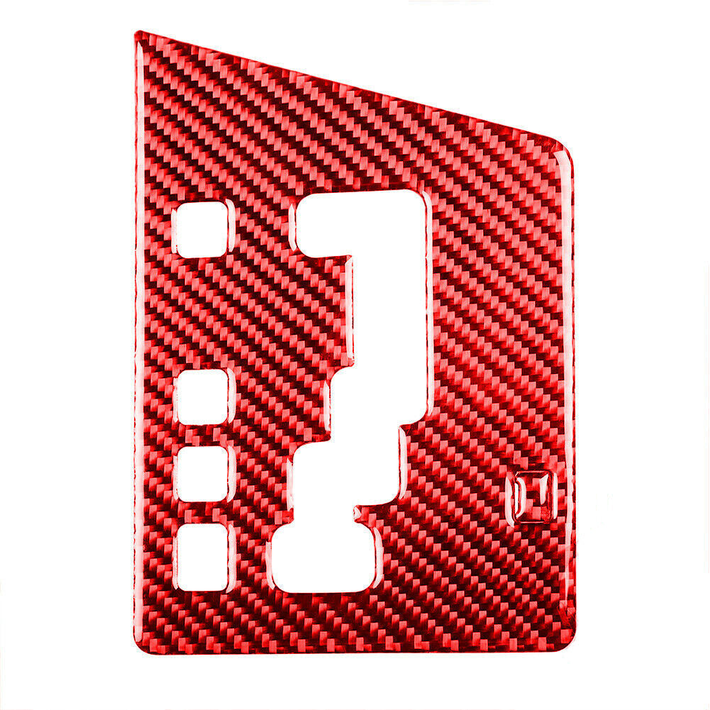 1PCS for Dodge for Challenger 2008-2014 Red Carbon Fiber Panel Cover Trim