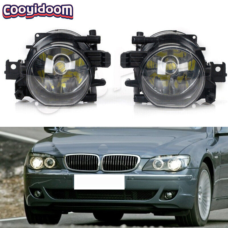 2-pack LED fog lights with bulbs suitable for BMW 7 Series E65, E66, 730, D, 740, 745 (2005-2008)