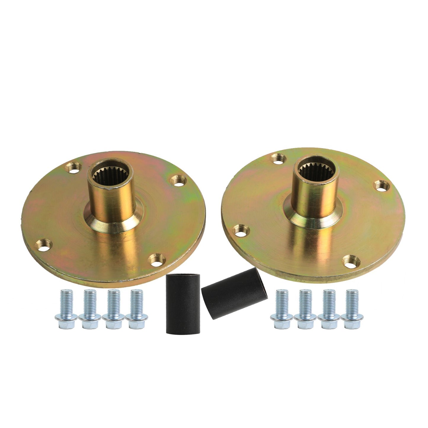 [2] 19x7-8 rims, 8-inch wheels, 4 bolts, rear axle hubs suitable for go-karts, all-terrain vehicles, lawnmowers