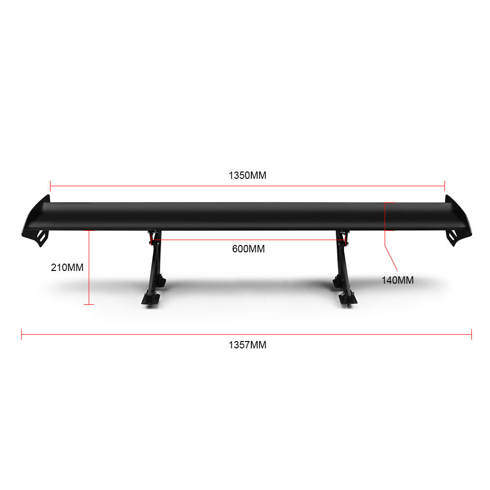 53inch Universal GT Style Lightweight Aluminum Trunk Rear Spoiler Wings