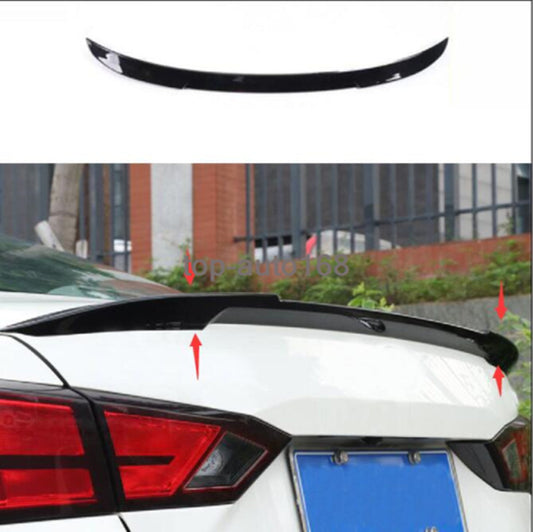 for Nissan Altima 2019-22 Glossy Black Car Rear Tail Trunk Spoiler Wing Lip Trim