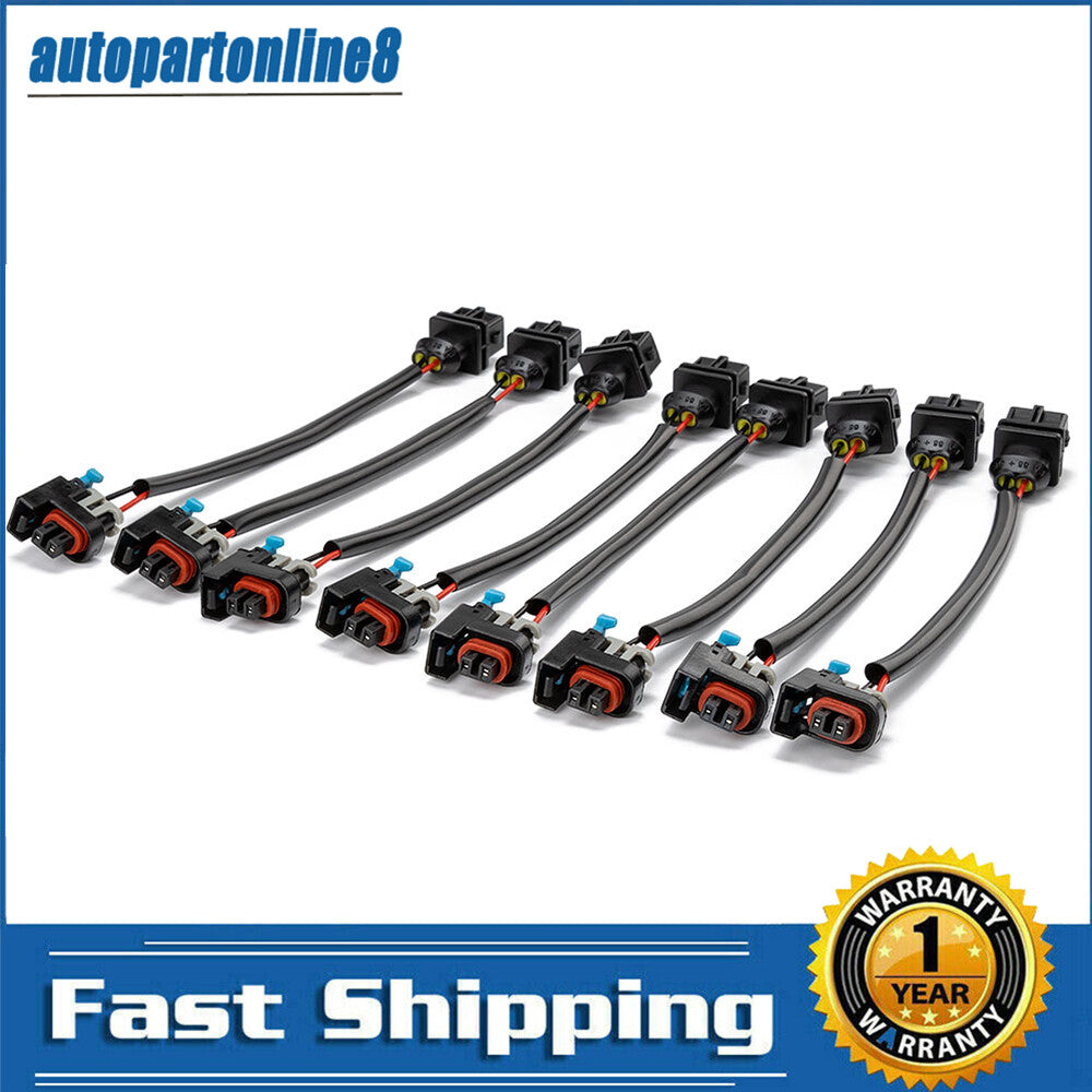 8X For Jetronic EV1 to for Mini Multec 2 Fuel Injector Wire Harness Adapter