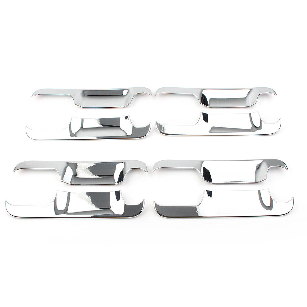8pcs/set Exterior Door Handle Bowl Cover Trim Chrome ABS Fit for Ford F150 2015-2019