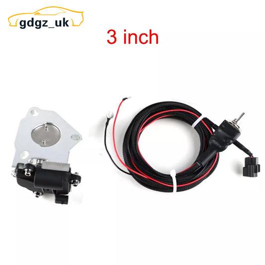 3 / 3inch Electric Exhaust Valve Control Motor Kit with Manual Switch Stainless