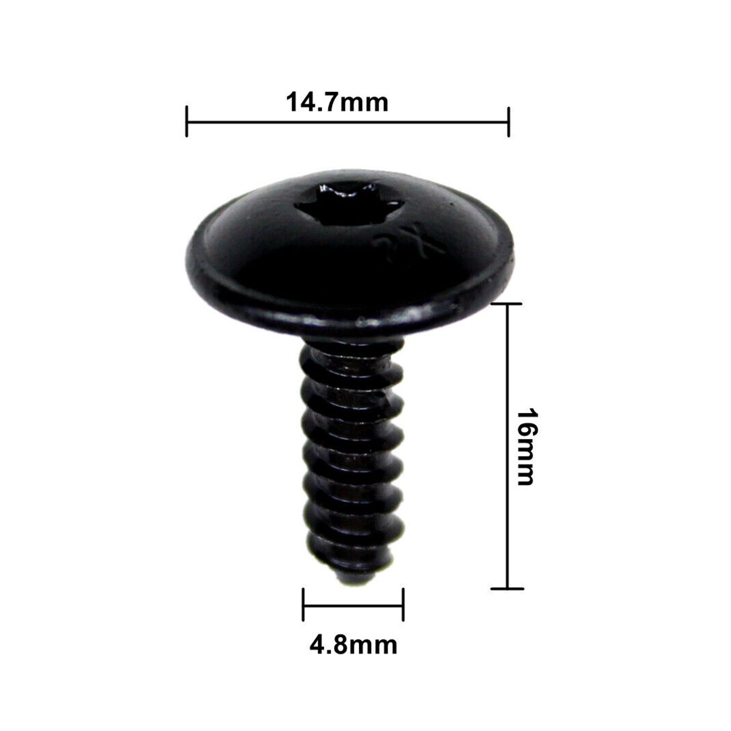 10X for VW for Volkswagen for Audi N90775001 Fender Liner Screw T25 Drive 4.8x16