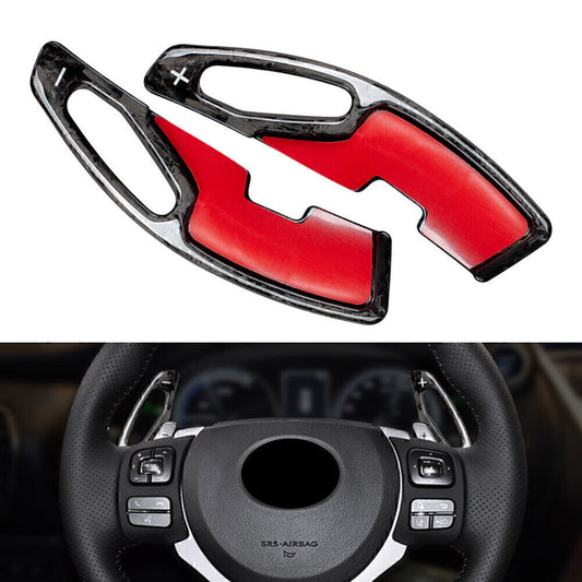 Forged Carbon Fiber Steering Wheel Paddle Shifter Extension for Lexus IS NX RC