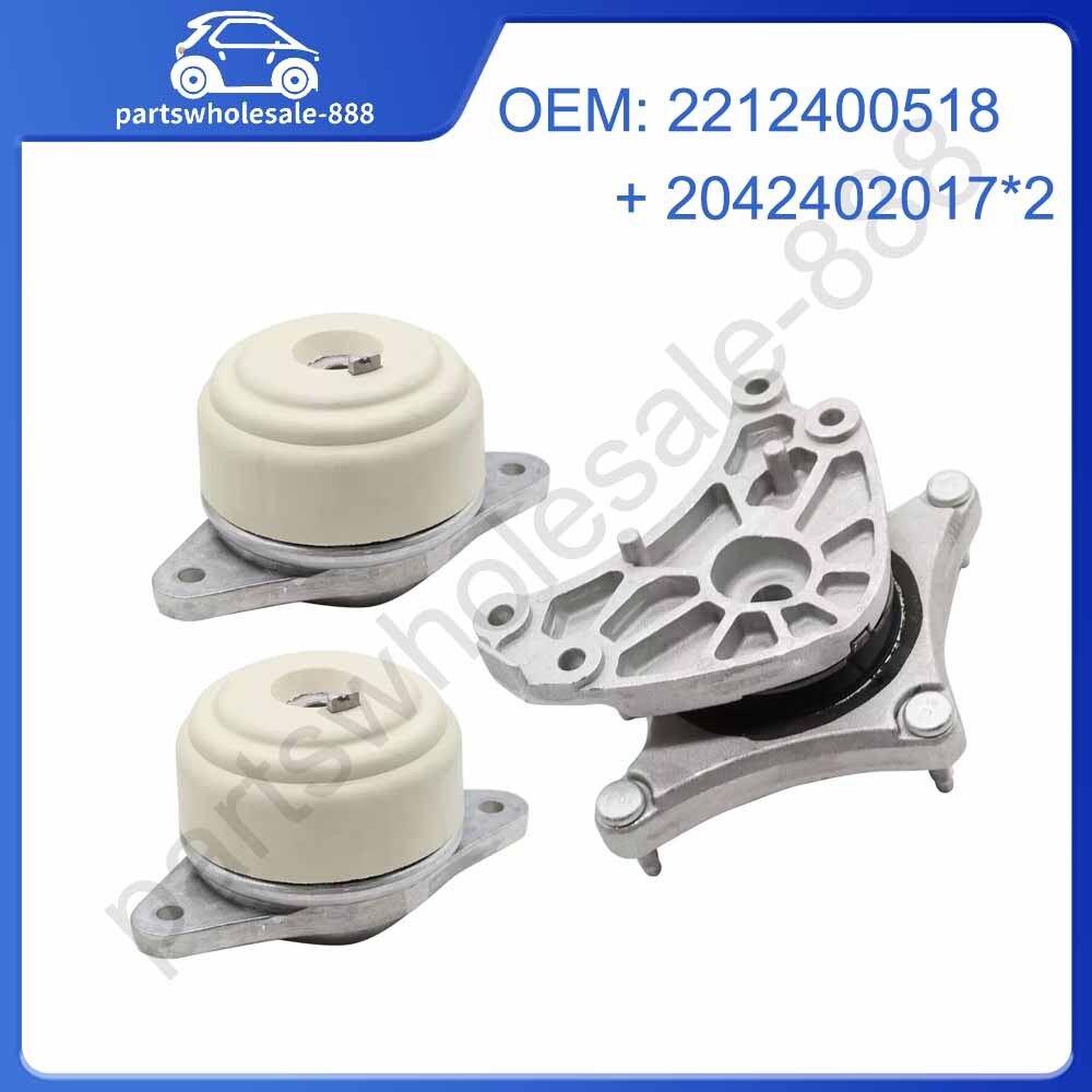 3pcs of Engine Motor Transmission Mount Set for Benz C250 E250 GLK350 2042402017