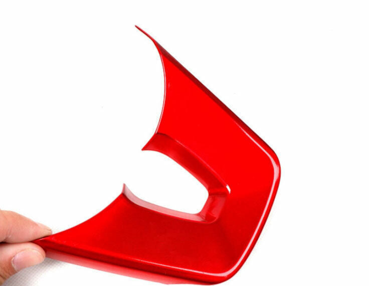 Car Inner Steering Wheel U Type Cover Trim Fit for Kia Seltos 2020-22 Bright Red