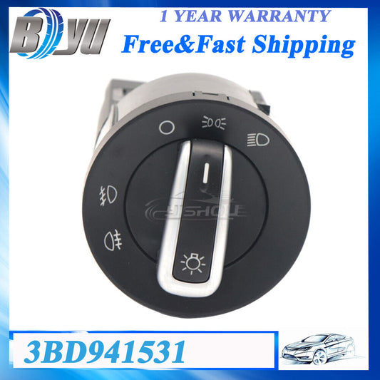 New 3BD941531 Headlight Switch Fog Light Fit for VW for Passat B5 for Golf Polo Control