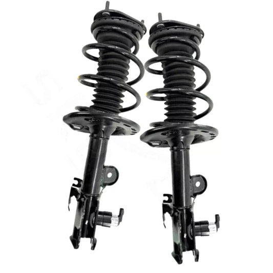 Two front ABC hydraulic shock absorber struts suitable for Mercedes W222 S550 560 600 S63 S65 AMG