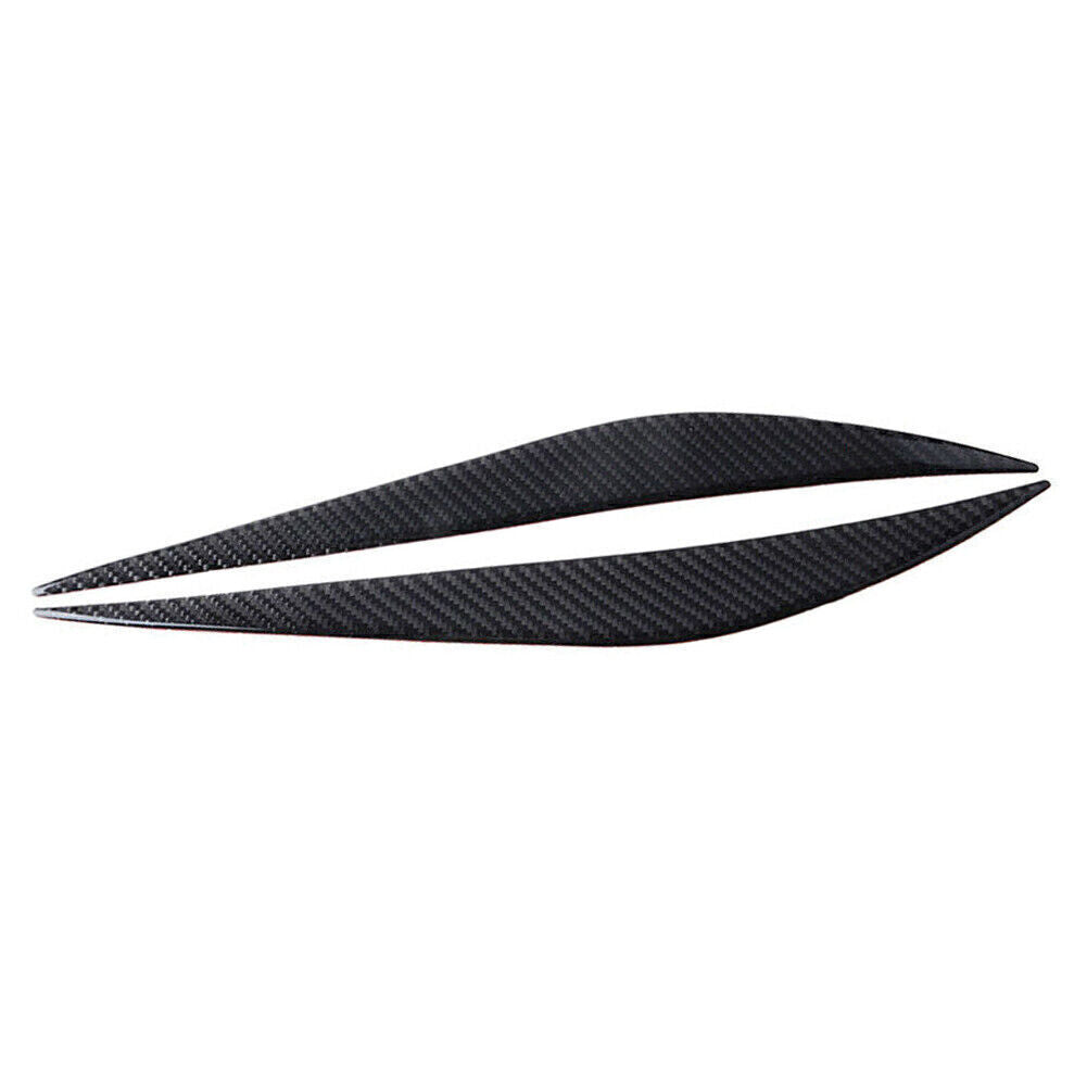 2PCS Headlight Eyebrow Eyelid Cover for BMW 3 Series 2013-2017 F30 Carbon Fiber