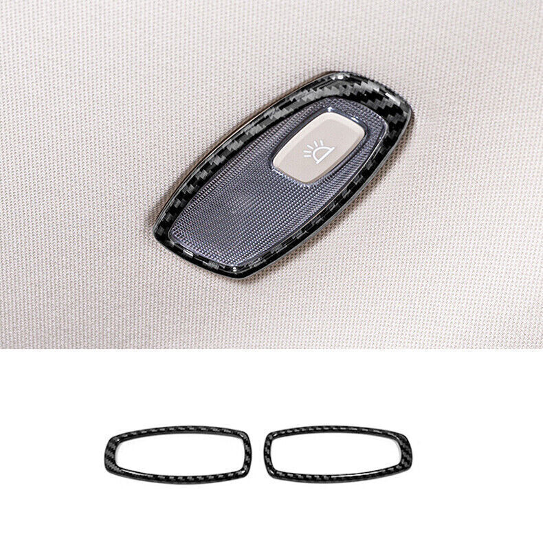for Kia Carnival 2022-24 Carbon Fiber ABS Side Reading Light Frame Cover Trim 2X