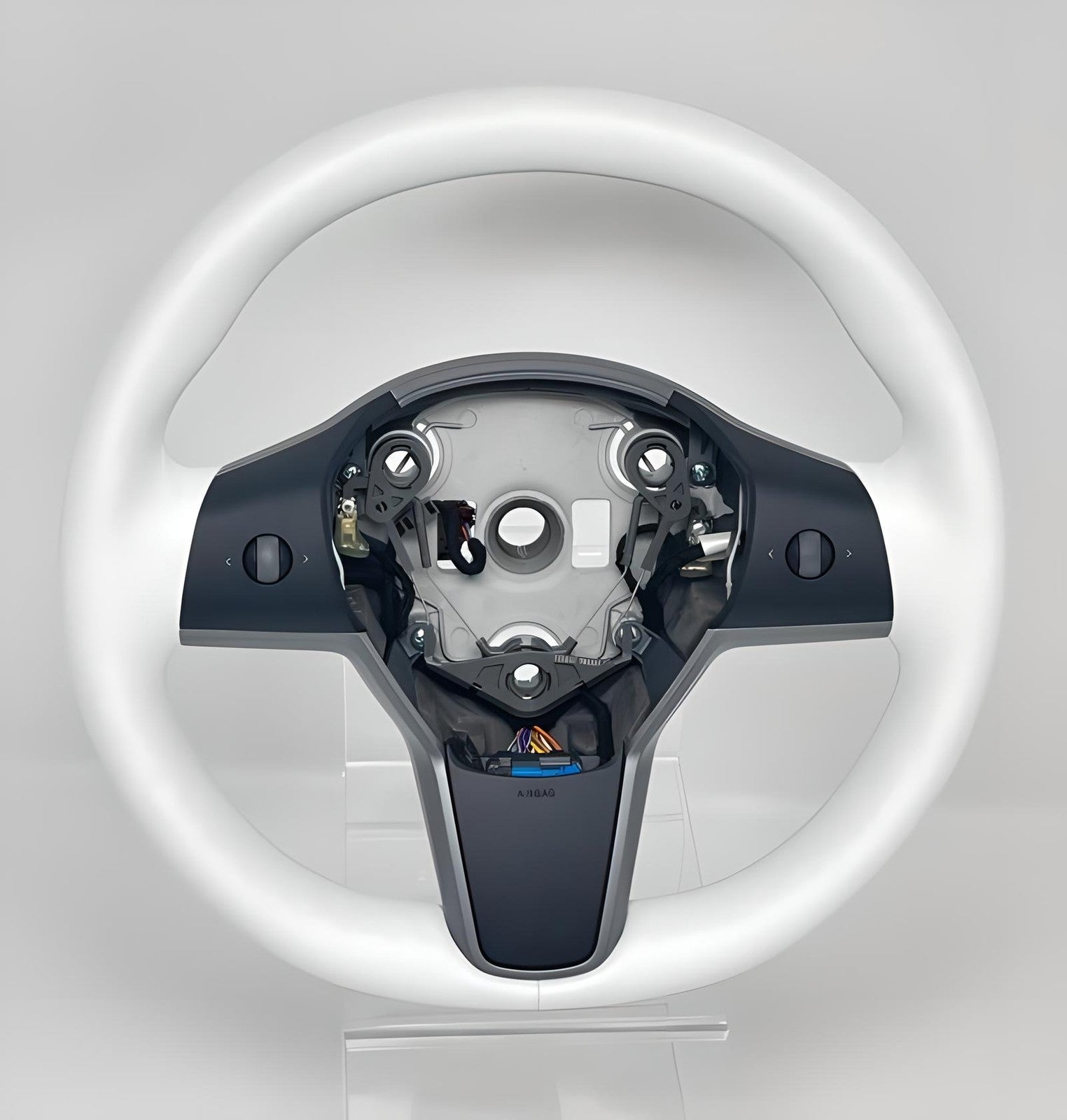 White Steering Wheel for Tesla for Model 3 Y Driver W/ Heated Leather 1490214-00-B