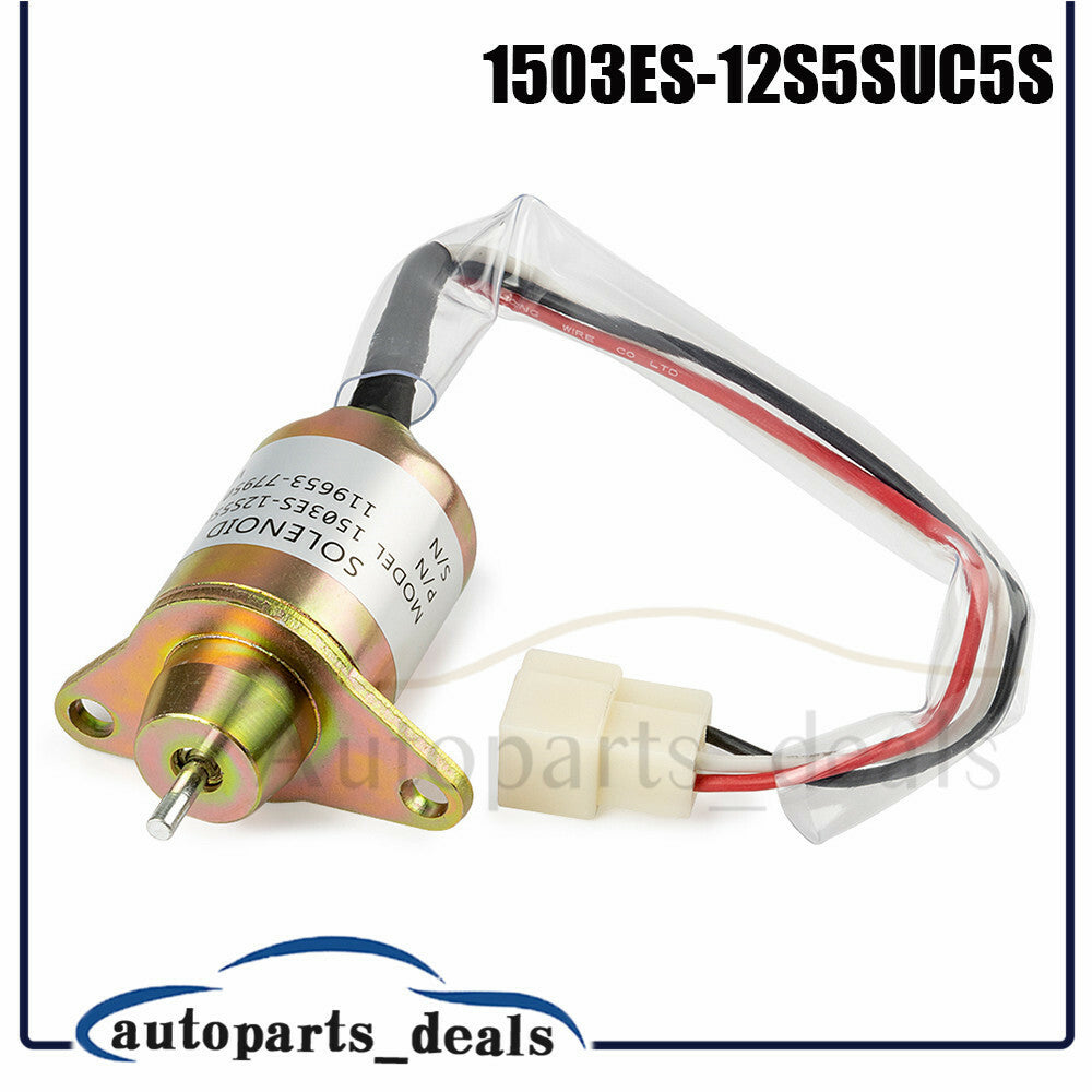 119653-77950 Fuel ShutOff Solenoid 1503ES-12S5SUC5S Replace For Yanmar M806808