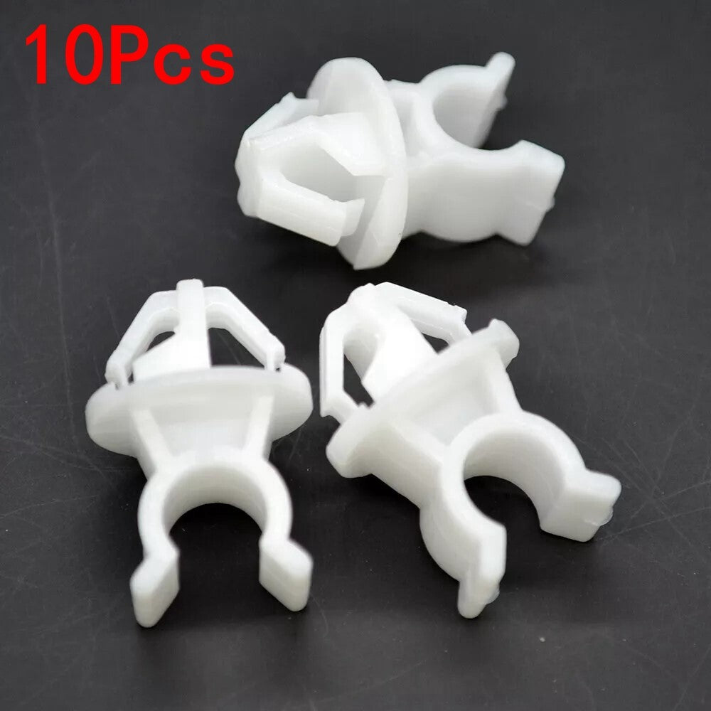 10pcs Hood Support Prop Rod Holder Clip for Honda Accord Odyssey Prelude White